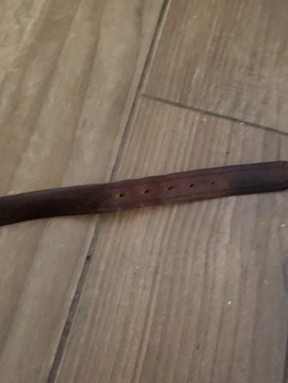 Men's Tan Leather Shoulder Strap with Brass Accent